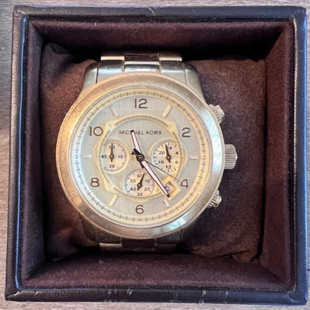 Michael Kors Gold Oversized Watch